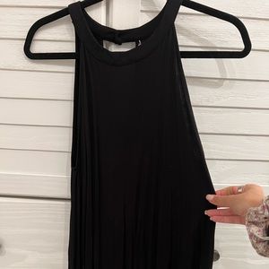Black halter neck dress